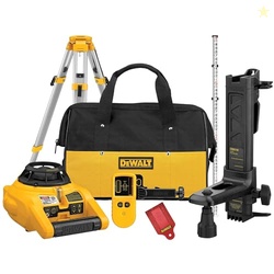 DEWALT Rotary Laser Level Kit, Indoor/Outdoor Survey Laser Transit (DW