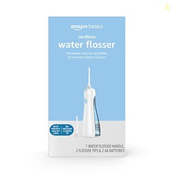 Amazon Basics HydroClean Portable Cordless Water Flosser for Teeth and