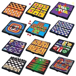 Gamie Magnetic Board Travel Games for Kids, Includes 12 Retro Fun Game