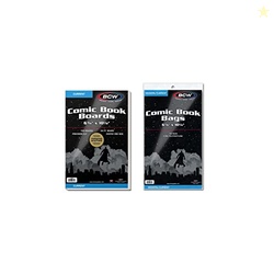 BCW Current Comic Boards and Bags Combo | 100 Polypropylene Comic Bags