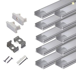 hunhun 10-Pack 6.6ft/ 2Meter U Shape LED Aluminum Channel System with 