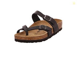 Birkenstock Women's Mayari Birko-Flor Sandal,Black,EU Size 39 / Women'