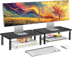 HUANUO Monitor Stand for Desk, Computer Monitor Stand Height Adjustabl