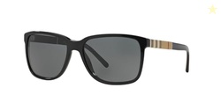 BURBERRY BE4181 3001/87 Black BE4181 Square Sunglasses Lens Category 3