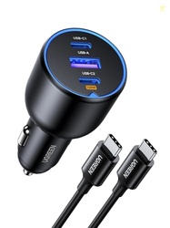 UGREEN 130W USB C Car Charger, PD 100W +PD 30W Type C Car Charger Adap