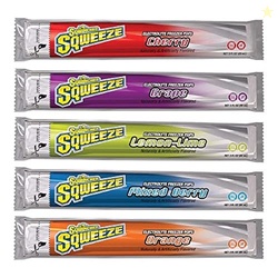 Sqwincher Sqweeze Pops 1 Case - 150 Freezer Tubes of Assorted Flavors 