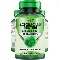 BLIVA Lactobacillus Reuteri Capsules  L Reuteri - 50 Billion CFU per S
