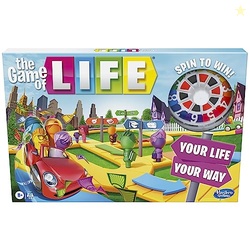 The Game of Life Board Game, Family Games for Kids Ages 8 and Up, Pegs
