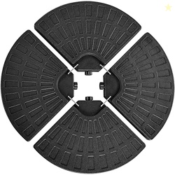 Yaheetech 4Pcs 13L Heavy Duty Offset Outdoor Umbrella Base Water & San