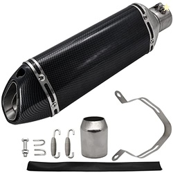 Motorcycle Slip On Muffler,1.5-2" Carbon Fiber Unversal Slip on Silenc