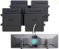 screenbuddy Set of 2, Magnetic Connection for Your Screens, Suitable f