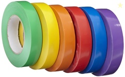 School Specialty Vinyl Gym Tape School Pack - 1 inch x 60 Yards - Set 