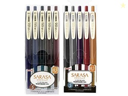 Zebra Sarasa Clip 0.5 Retractable Gel Ink Pen, Rubber Grip, 0.5 mm, Vi