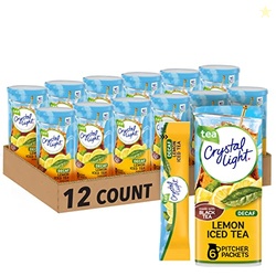Crystal Light Decaf Lemon Iced Tea Naturally Flavored Powdered Drink M