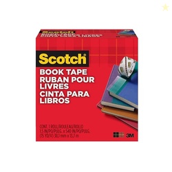 Scotch Book Tape, 1.5 in x 540 in, 1 Roll/Pack, Excellent for Repairin