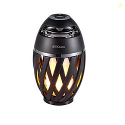 DiKaou LED Flame Outdoor Table Lamp Torch Table Lamp with Blutooth Spe