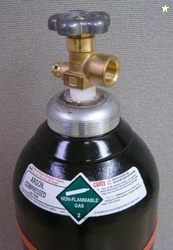 125 cu/ft Argon Tank Welding Gas Cylinder CGA 580 - FULL 100% Argon