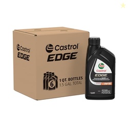 Castrol EDGE 5W-50 Advanced Full Synthetic Motor Oil, 1 Quart, Pack of