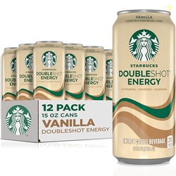 Starbucks Doubleshot Energy Drink Coffee Beverage, Vanilla, Iced Coffe
