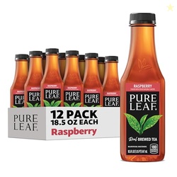 Pure Leaf Iced Tea, Raspberry, Real Brewed Tea, 18.5 Fl Oz Bottles (Pa