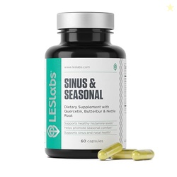 LES Labs Sinus & Seasonal  Sinus Relief, Nasal Health, Balanced Histam