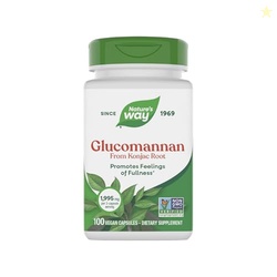 Nature's Way Herbal Glucomannan from Konjac Root Capsules, Promotes Fe