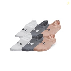 Under Armour Womens Breathe Lite Liner Socks 6 Pack, (252) Blush Beige