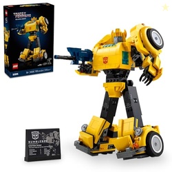 LEGO Icons Transformers Bumblebee Action Figure, Collectible Robot Gif