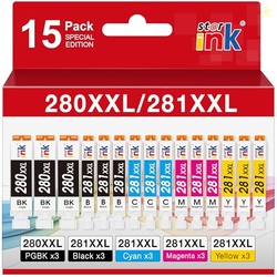 15 Pack PGI-280XXL/CLI-281XXL Replacement for Canon 280 281 Ink cartri