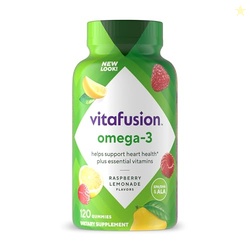 Vitafusion Omega-3 Gummy Vitamins, Berry Lemonade Flavored, Heart Heal