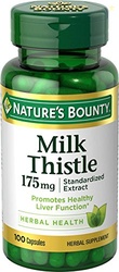 Nature's Bounty Milk Thistle, Herbal Health Supplement, Supports Liver