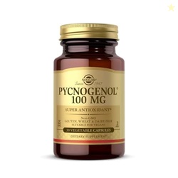 Solgar Pycnogenol 100 mg, 30 Vegetable Capsules - Antioxidant Protecti