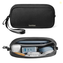 tomtoc Electronics Organizer Travel Case, Water Resistant Travel Bag C
