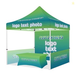 CUSTOMTREND Custom Canopy Tent 10x10 with Logo, Personalized Pop Up Te