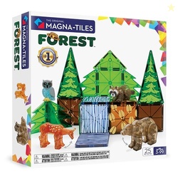 MAGNA-TILES Forest Animals 25-Piece Magnetic Construction Set, The ORI