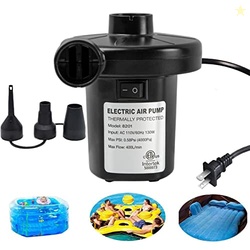 BOMPOW Electric Air Pump for Inflatables Air Mattress Pump Bed Pool To