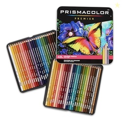 Prismacolor Premier Colored Pencils, Soft Core, Assorted Colors, 48 Co