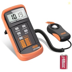 Dr.meter LX1330B Digital Illuminance Light Meter, 0-200,000 Measuremen