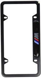 BMW Black Stainless Steel License Frame with M Logo