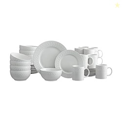 Pfaltzgraff Sylvia Dinnerware Set 32-Piece Service for 8 - White Porce