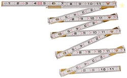 Crescent Lufkin 5/8" X 6' Red End Engineer's Scale Wood Rule - 1066DN 
