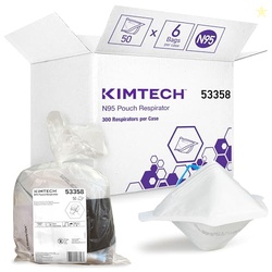 Kimberly-Clark Professional N95 Pouch Respirator (53358), NIOSH-Approv