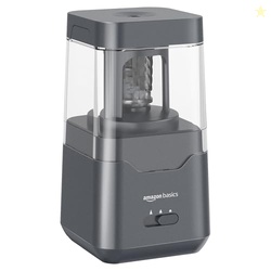 Amazon Basics Portable Electric Pencil Sharpener, Easy to Use, Versati