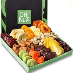 Oh! Nuts Dried Fruits and Nuts Gift Basket - Gourmet Gift Baskets - He