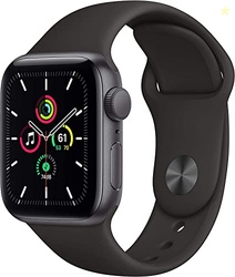 Apple Watch SE (GPS, 40mm) - Space Gray Aluminum Case with Black Sport