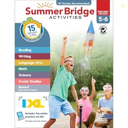 Summer Bridge Activities 5th to 6th Grade Workbooks All Subjects, Midd