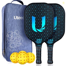 2026 Upgraded Uteeqe Pickleball Paddles Set of 2, Graphite, 14mm Therm