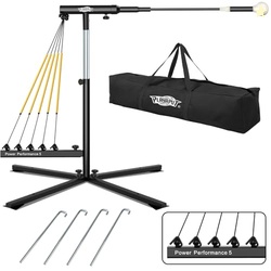 PLAYAPUT Baseball Softball Swing Trainer with 5 Power Bands,Auto Reset