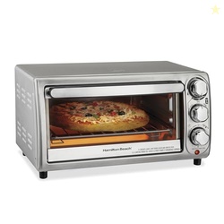 Hamilton Beach 4-Slice Toaster Oven with 5 Cooking Modes (Bake, Broil,