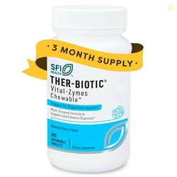 Klaire Labs SFI Health Vital-Zymes Chewable Digestive Enzymes for Adul